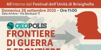 Dibattito “FRONTIERE DI GUERRA E FRONTIERE DI PACE NELL’ERA TRUMP” il 28 settembre a Brisighella