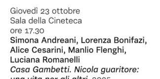 Libri da queste parti: prossimo appuntamento il 23 ottobre con la presentazione del volume Casa Gambetti. Nicola guaritore: una vita per gli altri