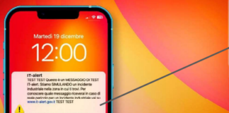 Simulazione del sistema IT-Alert per possibile incidente a deposito di GPL