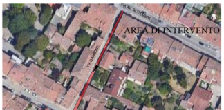 Al via a Ferrara i lavori di rifacimento del marciapiede di via del Gambone