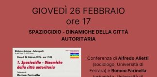‘Spaziocidio’: con Alfredo Alietti e Romeo Farinella riflessioni sulle ‘Dinamiche della città autoritaria’