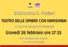 Alla Rodari un pomeriggio speciale con il ‘Teatro delle ombre con Kamishibai’