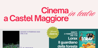 Dal 19 febbraio ritorna la stagione di cinema in teatro a Castel Maggiore