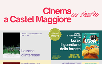 Dal 19 febbraio ritorna la stagione di cinema in teatro a Castel Maggiore
