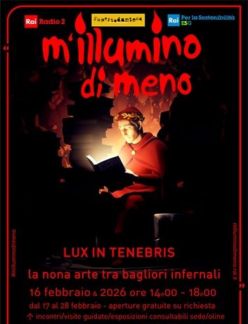 M’illumino di meno 2026: la FumettoDANTEca scende nell’oscurità infernale per ritrovar la luce del sapere