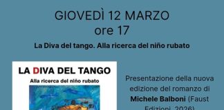 “La Diva del tango”: in sala Agnelli la nuova edizione del romanzo di Michele Balboni
