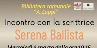 Alla Luppi la scrittrice Serena Ballista in dialogo con i più giovani sui temi della Giornata Internazionale della Donna