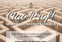 “Ciao Prof!”, a 10 anni dalla sua morte, Cattolica celebra Umberto Eco il 22 marzo al Centro Culturale Polivalente