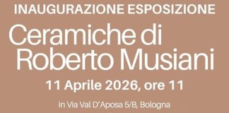 Sabato 11 aprile inaugurazione mostra “Ceramiche di Roberto Musiani”