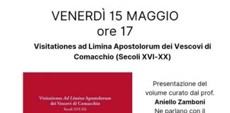 All’Ariostea il volume di Aniello Zamboni con le relazioni inviate al Papa dai vescovi di Comacchio dal 1588 al 1946