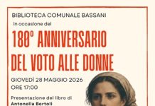 Per la Festa della Repubblica, alla Bassani il libro di Antonella Bertoli “Jessie White. Storia d’amore, di lotta e di passione”