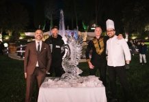 Ice carving, le sculture di ghiaccio protagoniste alla Villa Des Vergers