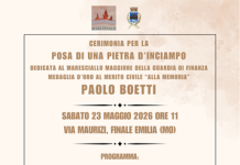 Una pietra d’inciampo per ricordare il finanziere Paolo Boetti