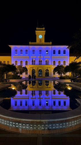 Palazzo Mancini si tinge di blu, anche Cattolica ha celebrato la Festa dell’Europa