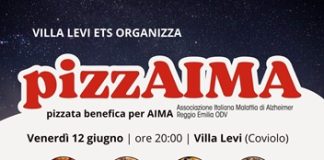 Venerdì 12 giugno a Villa Levi: “PizzAIMA”, Pizza, stelle e solidarietà per AIMA Reggio Emilia