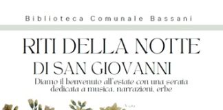 Alla Bassani “I riti della notte di San Giovanni”: musica, narrazioni, erbe e fiori per dare il benvenuto all’estate