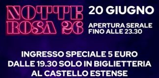 Notte Rosa: il 20 giugno una serata tra Palazzo dei Diamanti e il Castello Estense
