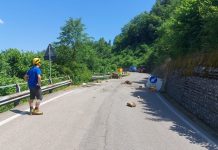 Corniglio, pericolo caduta massi