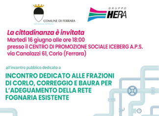 Adeguamento reti fognarie a Corlo, Correggio e Baura: incontro pubblico per illustrare il maxi-progetto da 5,5 milioni di euro