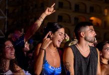 Grande show in piazzale Roma di Ernia tra i brani di un repertorio da record e le ultime hit