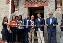 Taglio del nastro alla Rocchetta Mattei per la conclusione del restauro nell’ambito del progetto “Campolo, l’arte fa Scola” del comune di Grizzana Morandi (Bo)