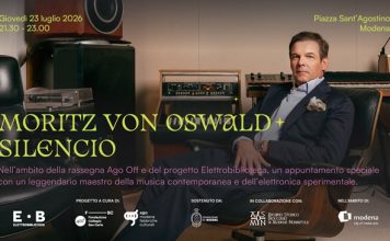 ELETTROBIBLIOTECA: “Silencio” l’ evento con Moritz von Oswald il 23 luglio in Piazza Sant’Agostino – Modena