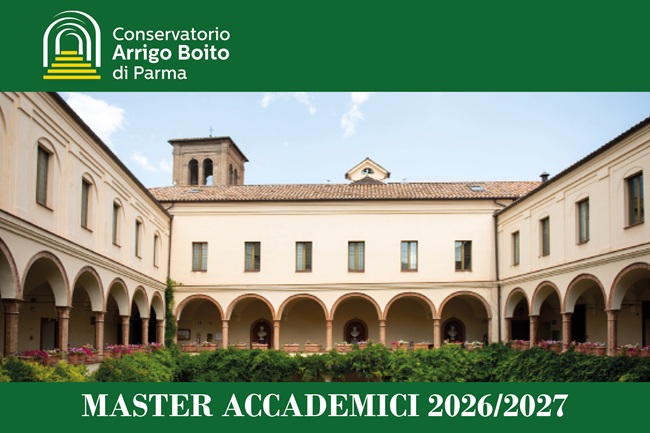 Master annuali 2026/27 – Conservatorio di Parma: Ear Training – Musica da camera – Chitarra