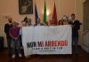 Il Questore Claudio Mastromattei e i dirigenti della Polizia di Stato di Forlì firmano il lenzuolo della legalità