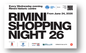 Mercoledì 8 luglio nuovo appuntamento con la RIMINI SHOPPING NIGHT