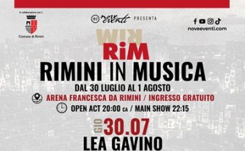 Quarta edizione di “RIM Rimini in Musica”, dal 30 luglio al 1° agosto all’Arena Francesca da Rimini