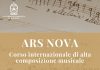 Corso internazionale di alta composizione musicale con il docente m.o Adriano Guarnieri organizzato dall’Accademia Filarmonica di Bologna