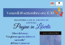 Con il gruppo “Pagine in Libertà” si parla del libro di Peter Cameron “Un giorno questo dolore ti sarà utile”