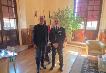Il sindaco riceve il nuovo Comandante Provinciale dei Carabinieri di Rimini, Colonnello Daniele Credidio
