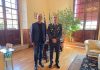 Il Sindaco Jamil Sadegholvaad riceve il tenente colonnello Matteo Montanari, nuovo comandante della Sezione Aerea della Guardia di Finanza di Rimini