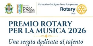 Premio Rotary per la Musica 2026, venerdì 25 settembre a Comacchio