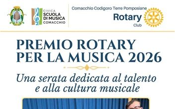 Premio Rotary per la Musica 2026, venerdì 25 settembre a Comacchio