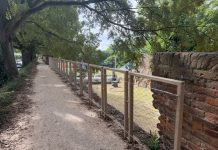 Nuovi parapetti sul ‘sopramura’ di via Baluardi