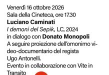 Venerdì 16 ottobre per Libri da queste parti Luciano Caminati presenta “I demoni del Sepik”