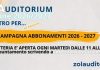 ZolAuditorium: Stagione 2026/2027 e card ZolAuditorium in famiglia