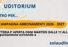 ZolAuditorium: Stagione 2026/2027 e card ZolAuditorium in famiglia