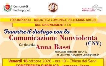 EVENTO RINVIATO – Alla Biblioteca Artusi due appuntamenti sulla Comunicazione Nonviolenta