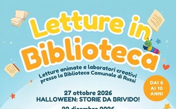 Letture in Biblioteca: storie animate e laboratori creativi dai 6 ai 10 anni