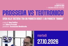 DAMSLab: il 27 ottobre “Prosseda VS Teotronico” sfida alla tastiera tra un pianista robot e un pianista umano