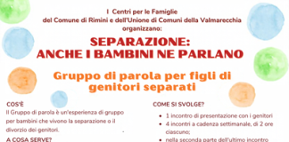 Ripartono a novembre i percorsi sul tema della separazione a cura dei Centri per le Famiglie di Rimini e dell’Unione di Comuni della Valmarecchia