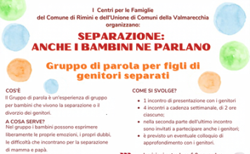 Ripartono a novembre i percorsi sul tema della separazione a cura dei Centri per le Famiglie di Rimini e dell’Unione di Comuni della Valmarecchia
