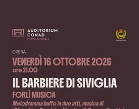 Il Barbiere di Siviglia all’Auditorium Conad il 16 ottobre