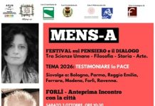 Festival MENS-A / Testimoniare la Pace: sabato 3 ottobre, alle ore 10.30, chiesa dell’Addolorata in via Piero Maroncelli 1
