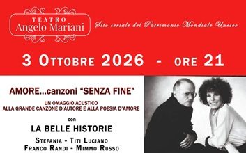 Teatro Mariani Sant’Agata Feltria sabato 3 ottobre